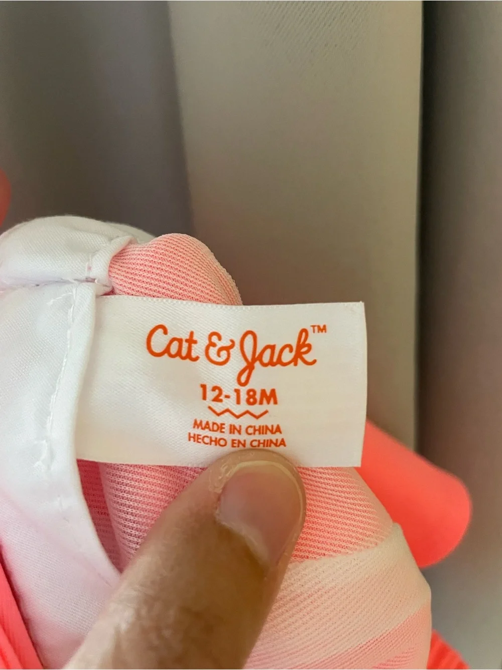 New with Tags-Cat & Jack Coral Pink Ruffle-Trim Sun Hat for Kids